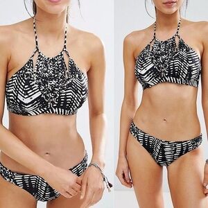 Dolce Vita High Neck Macrame Bikini Top